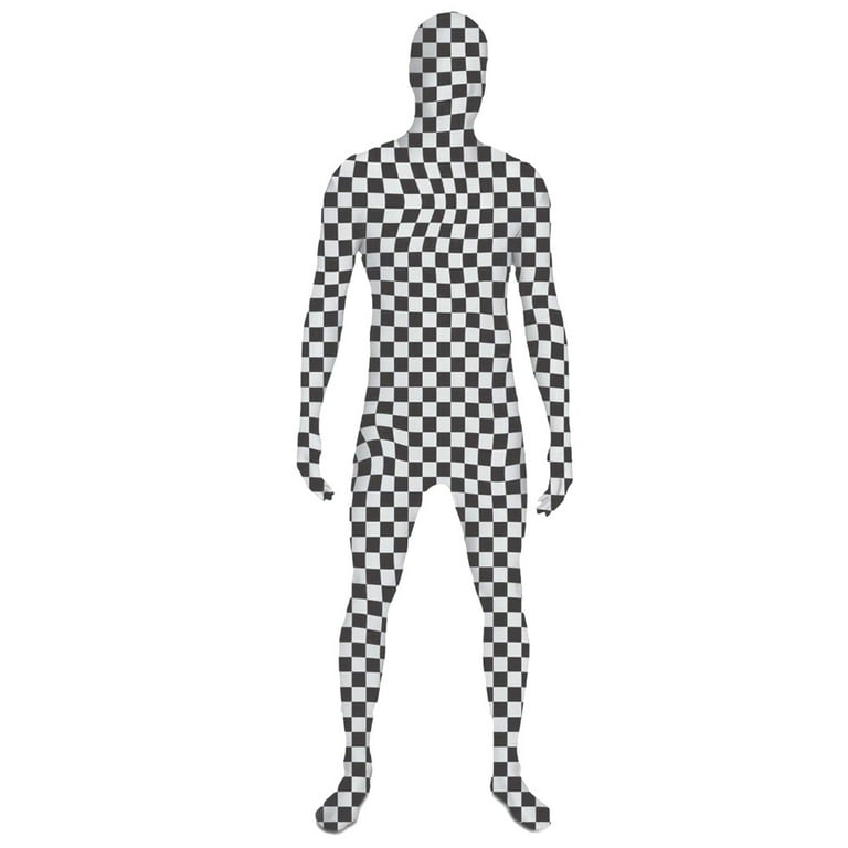 SecondSkin Full Body Spandex/Lycra Suit (S, Checker)