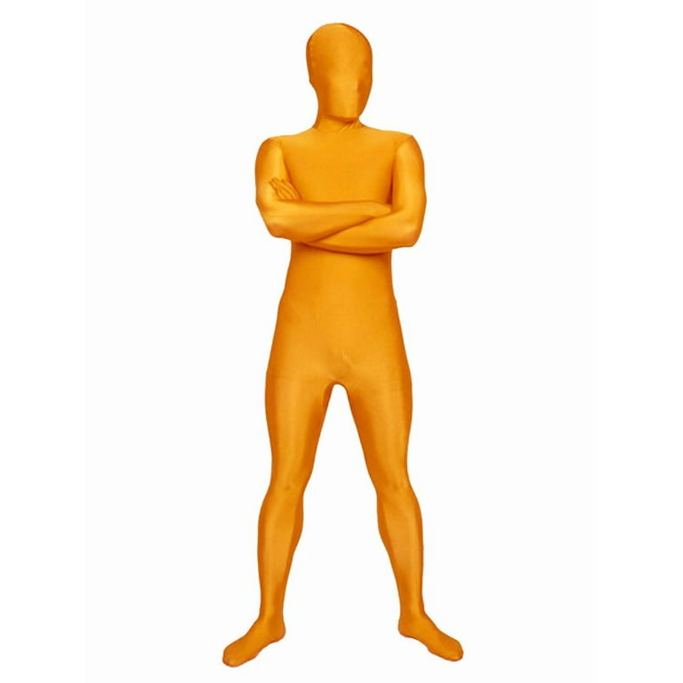 SecondSkin Full Body Spandex/Lycra Suit (XL, Orange) 