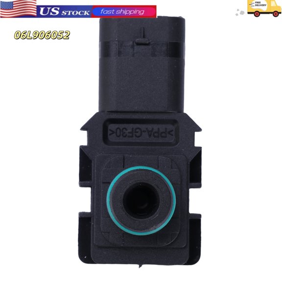 Secondary Engine Air Injection Pressure Sensor Compatible for Audi A3 2015-2018 Replace 06L906052
