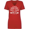 thumbnail image 1 of Secondhand Animals Womens V-Neck T-Shirt, 1 of 2