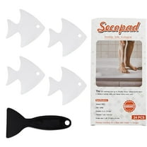 Secopad Bathtub Stickers Non-Slip, 24 PCS Safety Shower Treads Adhesive Appliques with Premium Scraper