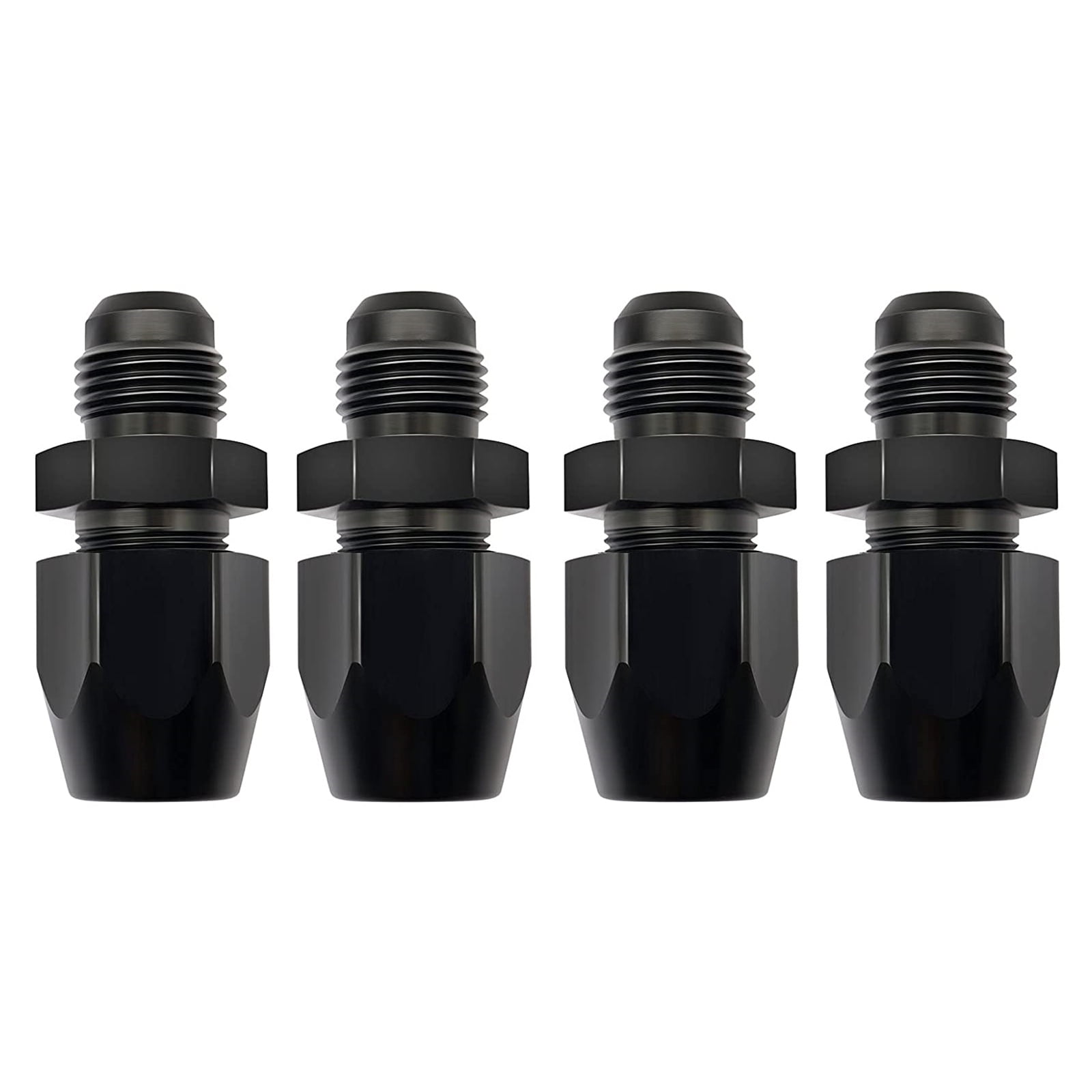SecosAutoparts 4 Pcs 6AN Male to 3/8" Tube Hardline Fuel Line Fitting ...