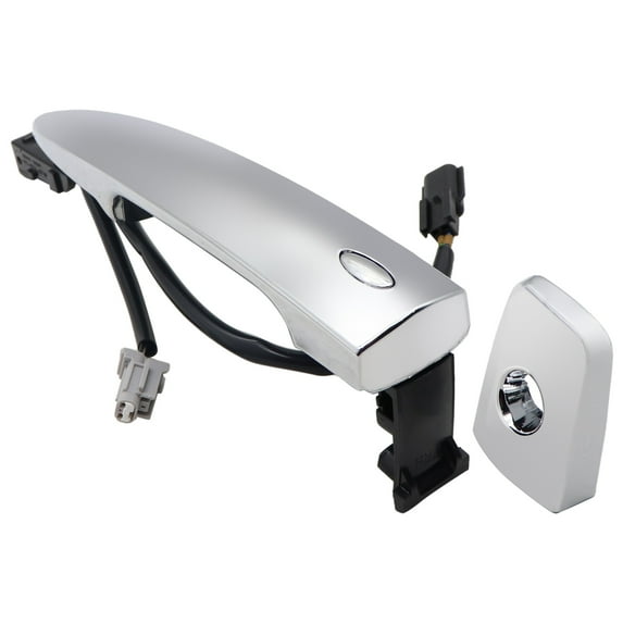 SecosAutoparts Exterior Door Handle Compatible with Nissan Maxima 09-14/SENTRA 13-16 Front LH Outside Chrome w/Keyhole w/Smart Entry w/Sensor