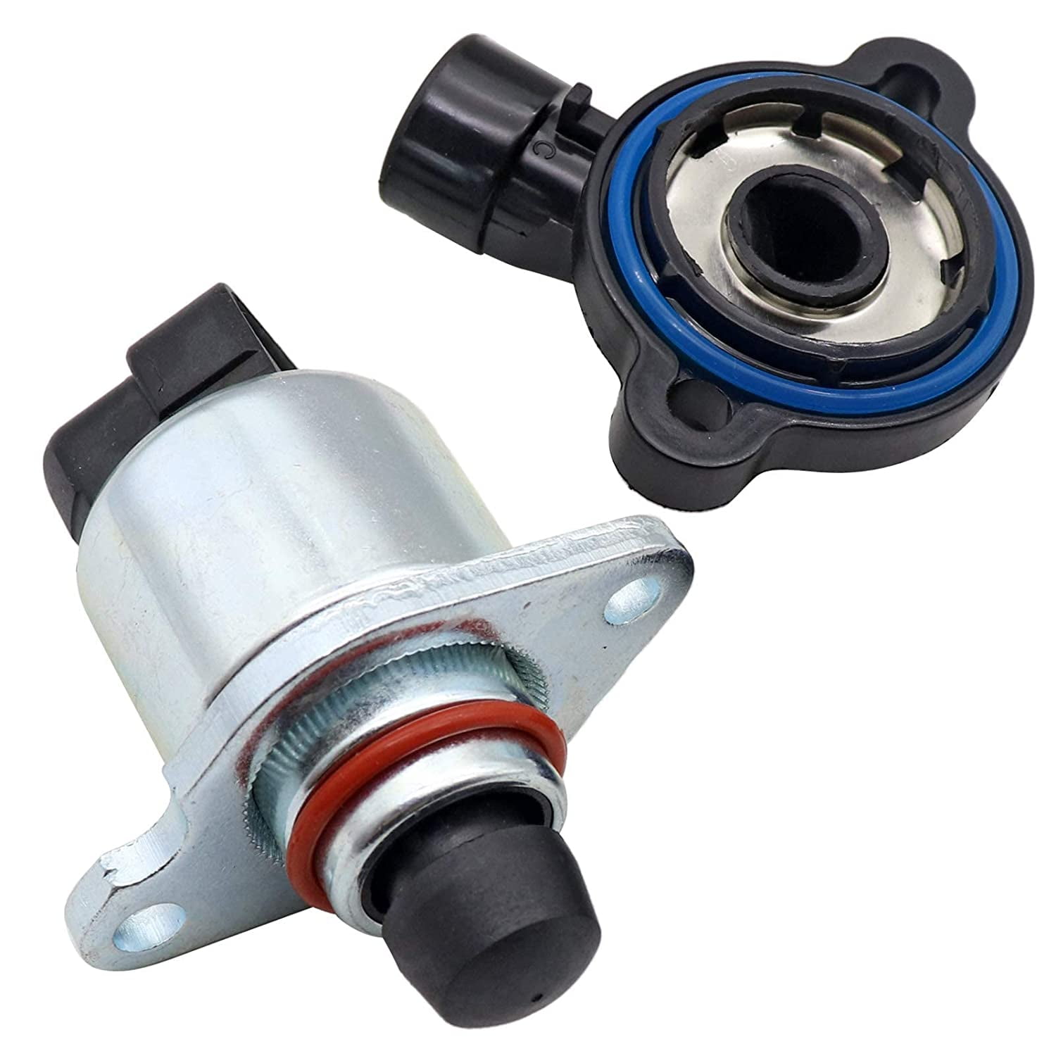 SecosAutoparts Throttle Position Idle Air Control Throttle Body Sensor TPS & IAC Kit Compatible