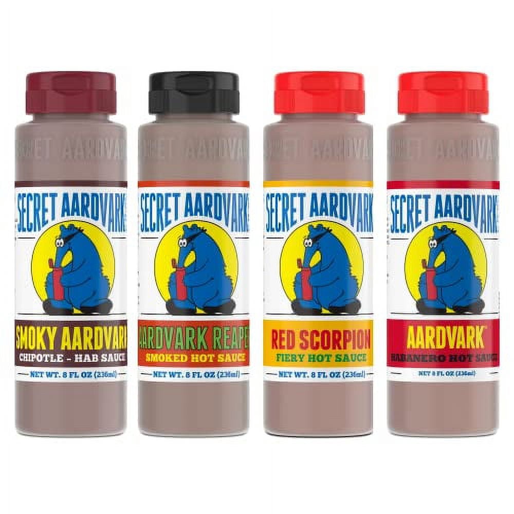 Secret Aardvark Hot Sauce Variety Pack â€“ Smokey Chipotle, Reaper, Red