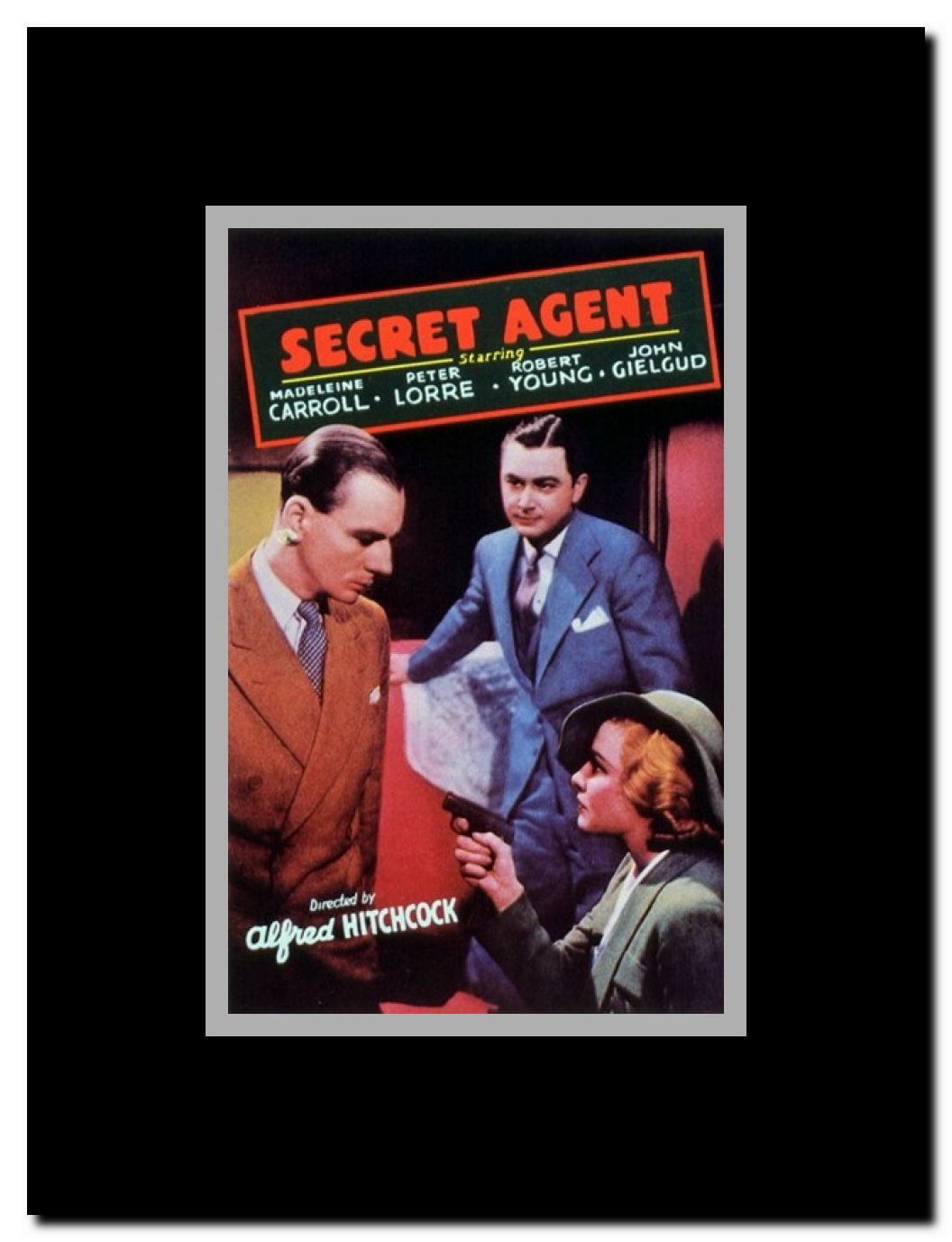 Secret Agent Framed Movie Poster