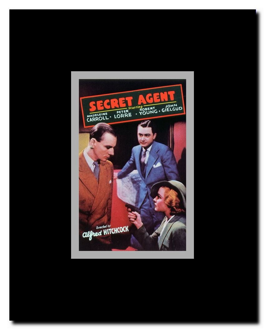 Secret Agent Framed Movie Poster