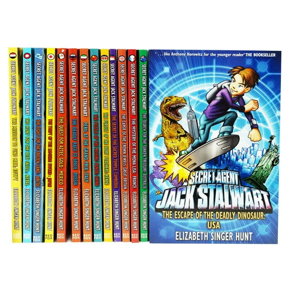 Secret Agent Jack Stalwart By Elizabeth Singer Hunt 14 Books Set - Ages 5+ - Paperback