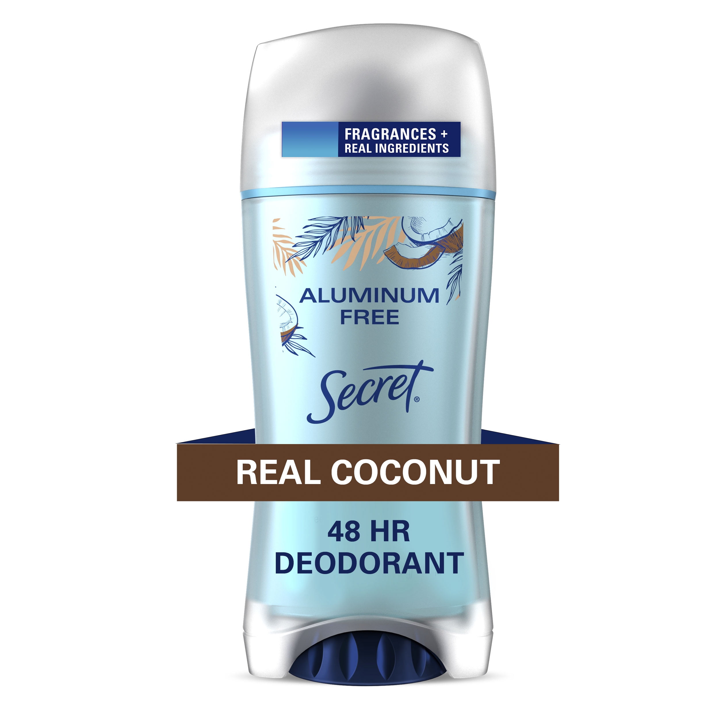 En eller anden måde middag beviser Secret Aluminum Free Deodorant for Women, Coconut, 2.4 oz - Walmart.com