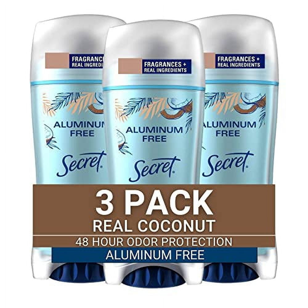 Secret Aluminum Free Deodorant for Women, Coconut Scent, Invisible