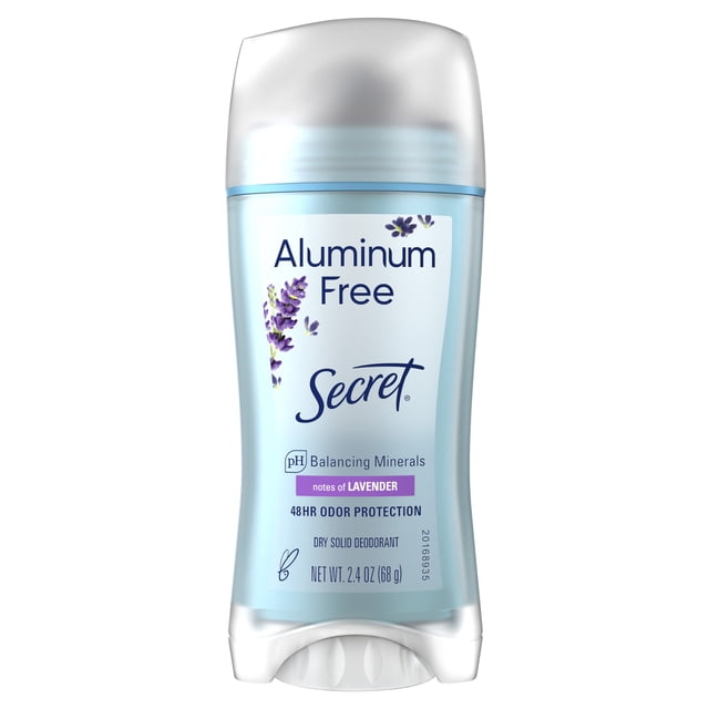 Secret Aluminum Free Deodorant for Women, Lavender, 2.4 oz