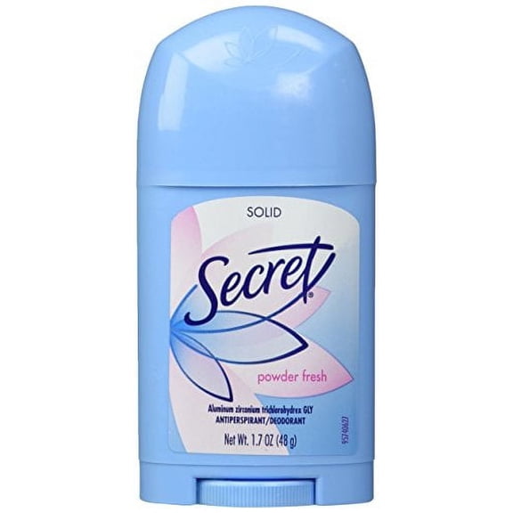 Secret Anti-Perspirant Deodorant Solid Stick, Powder Fresh, 1.7oz,