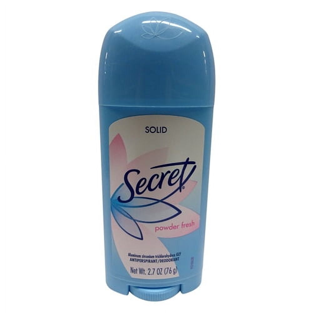 Secret Antiperspirant And Deodorant Solid, Powder Fresh - 2.7 Oz, 6 Pack