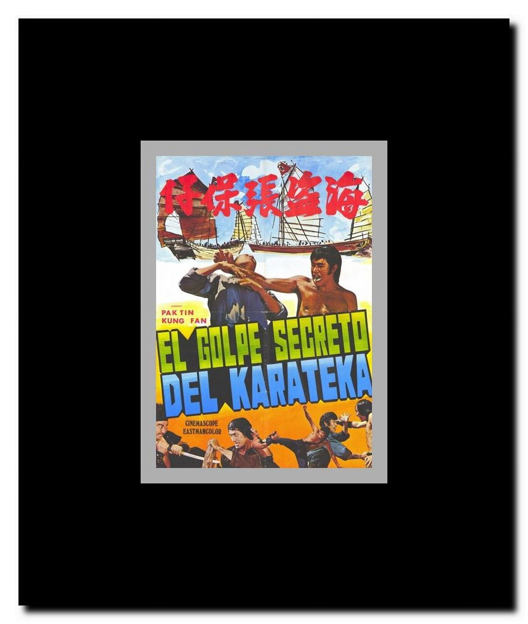Secret Blow of Karate Framed Movie Poster