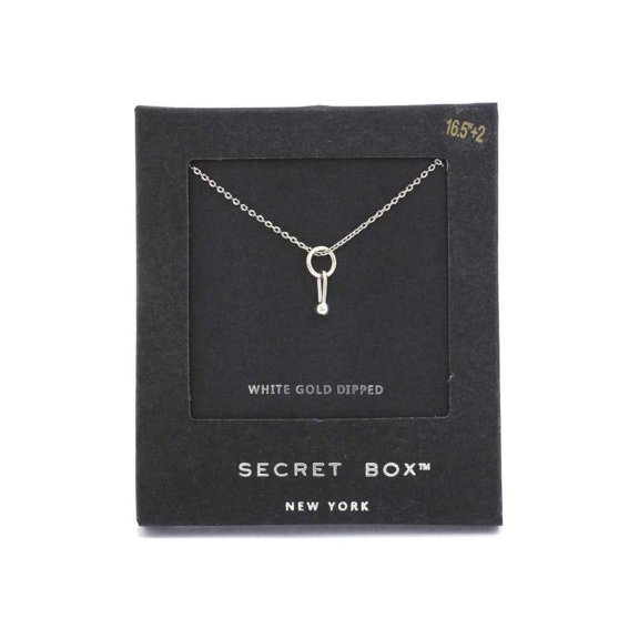 Secret Box Dainty Ring Charm Necklace Gold