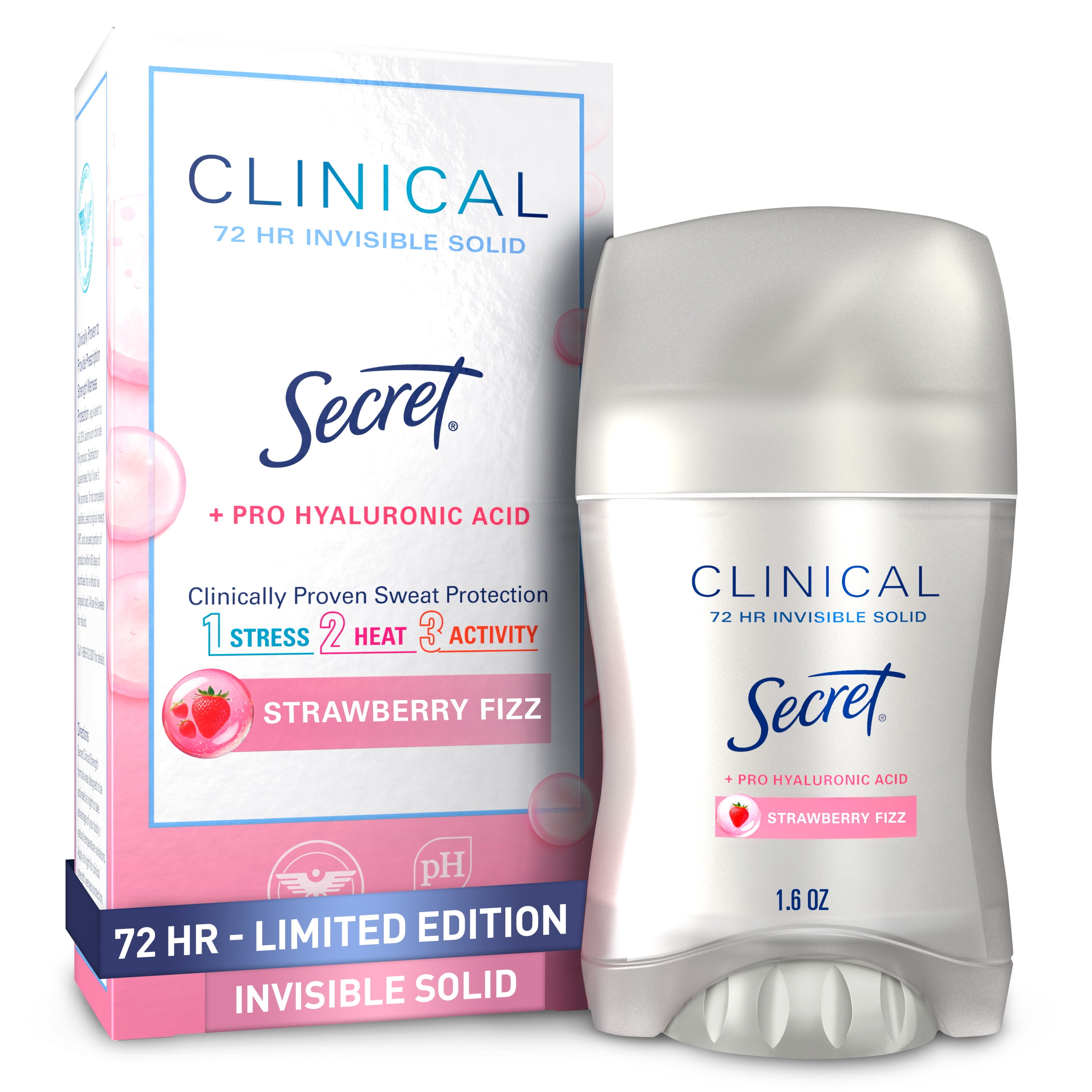 Secret Clinical 72 HR Invisible Solid Antiperspirant Strawberry