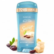 Secret Clear Gel Antiperspirant Deodorant, Cocoa Butter Scent, 2.6 oz