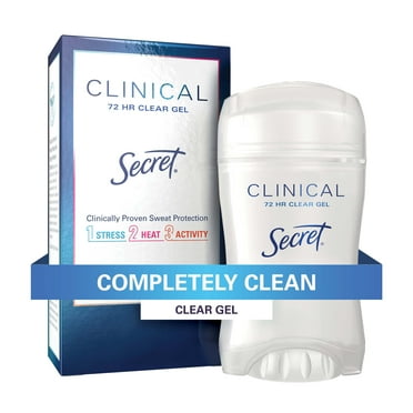 Secret Clinical Antiperspirant and Deodorant for Women Clear Gel , Completely Clean, 1.6 oz