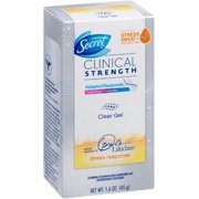 Secret Clinical Strength Antiperspirant and Deodorant Clear Gel Stress Response (Pack of 6)