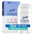 thumbnail interactive-video image 1 of Secret Clinical 100HR Antiperspirant Deodorant, Invisible Solid, Free & Sensitive, 1.6 oz, 1 of 14