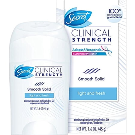 Secret Clinical Strength Soft Solid Antiperspirant and Deodorant Light and Fresh Scent 1 6 Ounce Pack of 3