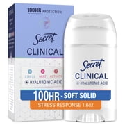 Secret Clinical Strength Soft Solid Female Antiperspirant and Deodorant, Stress Response, 1.6 oz
