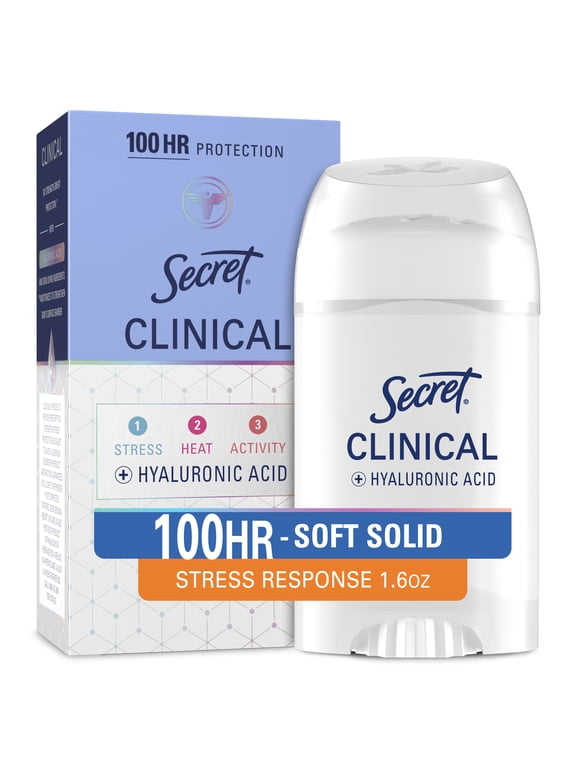 Clinical Strength Soft Solid Female Antiperspirant and Deodorant, Stress Response, 1.6 oz