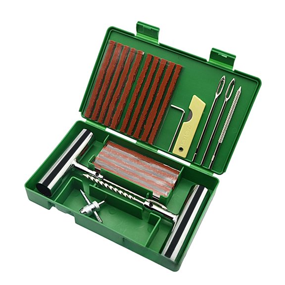 Secret Desire Generic Tire Repair Tools Set Flat Tire Puncture Repair Tool For Atv Rv 33 Pcs (Green)