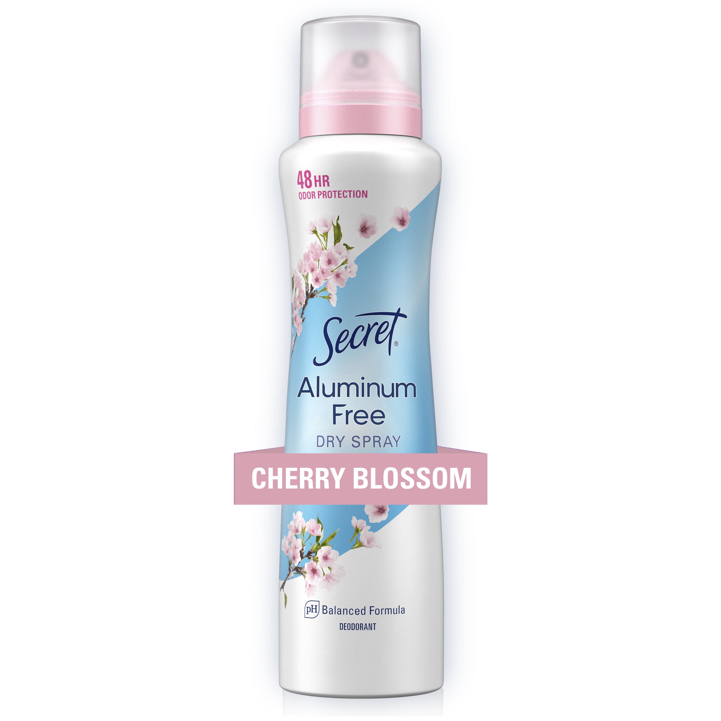 Secret Dry Spray Aluminum Free Deodorant for Women, Cherry Blossom, 4.1