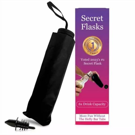 Secret Flasks - Umbrella Flask - Sneak Your Liquor Anywhere With A Hidden Flask