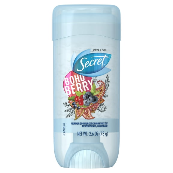 Secret Fresh Antiperspirant Deodorant Clear Gel, Berry, 2.6 oz