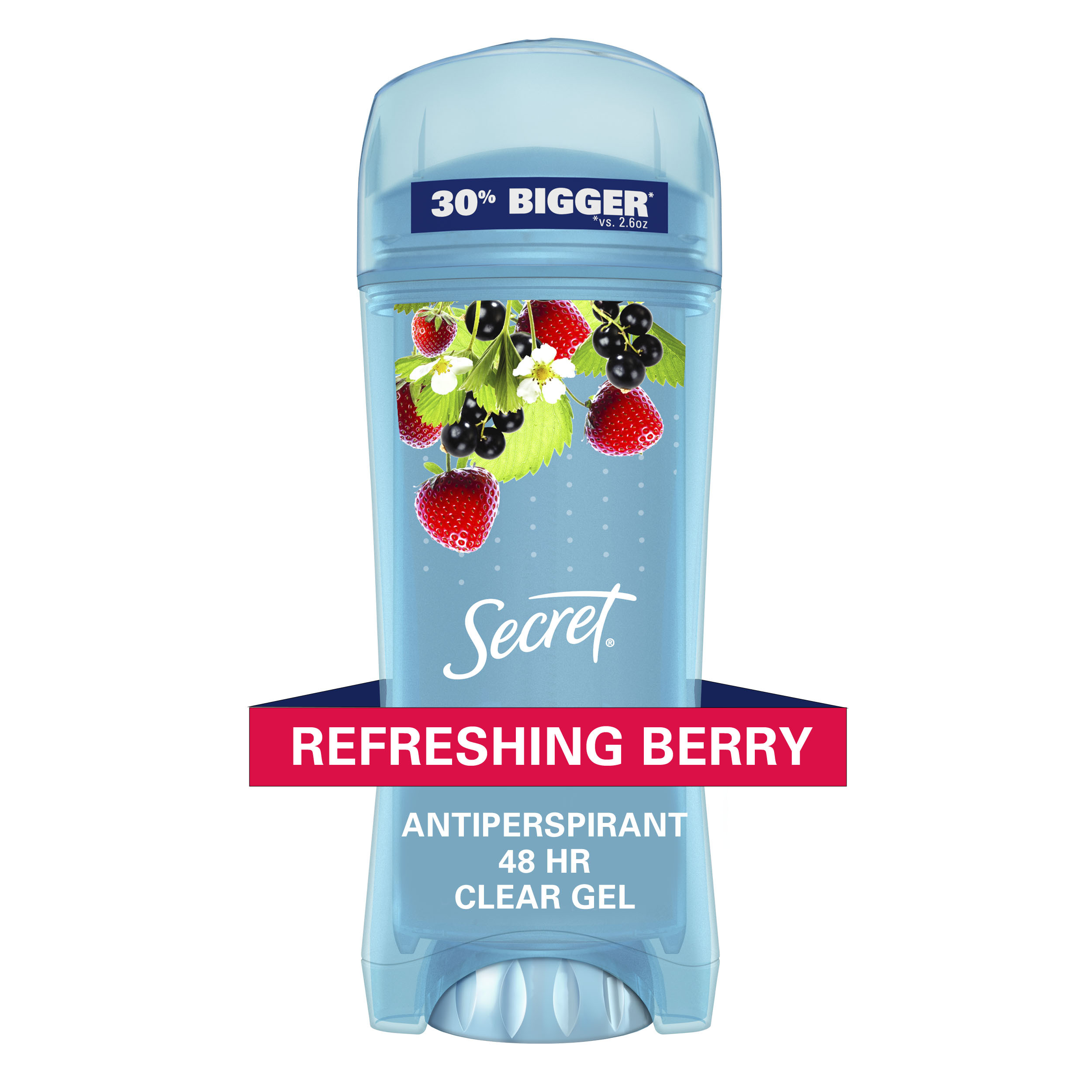 Secret Fresh Antiperspirant Deodorant Clear Gel, Berry, 3.4 oz - image 1 of 9