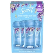 Secret Fresh Antiperspirant and Deodorant Clear Gel For Women, Luxe Lavender (2.6 oz., 4 pk.)