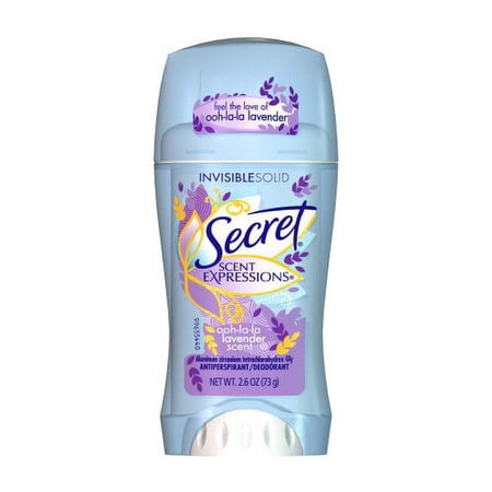 Secret Fresh Antiperspirant and Deodorant Invisible Solid, Luxe Lavender, 2.6 Ounce