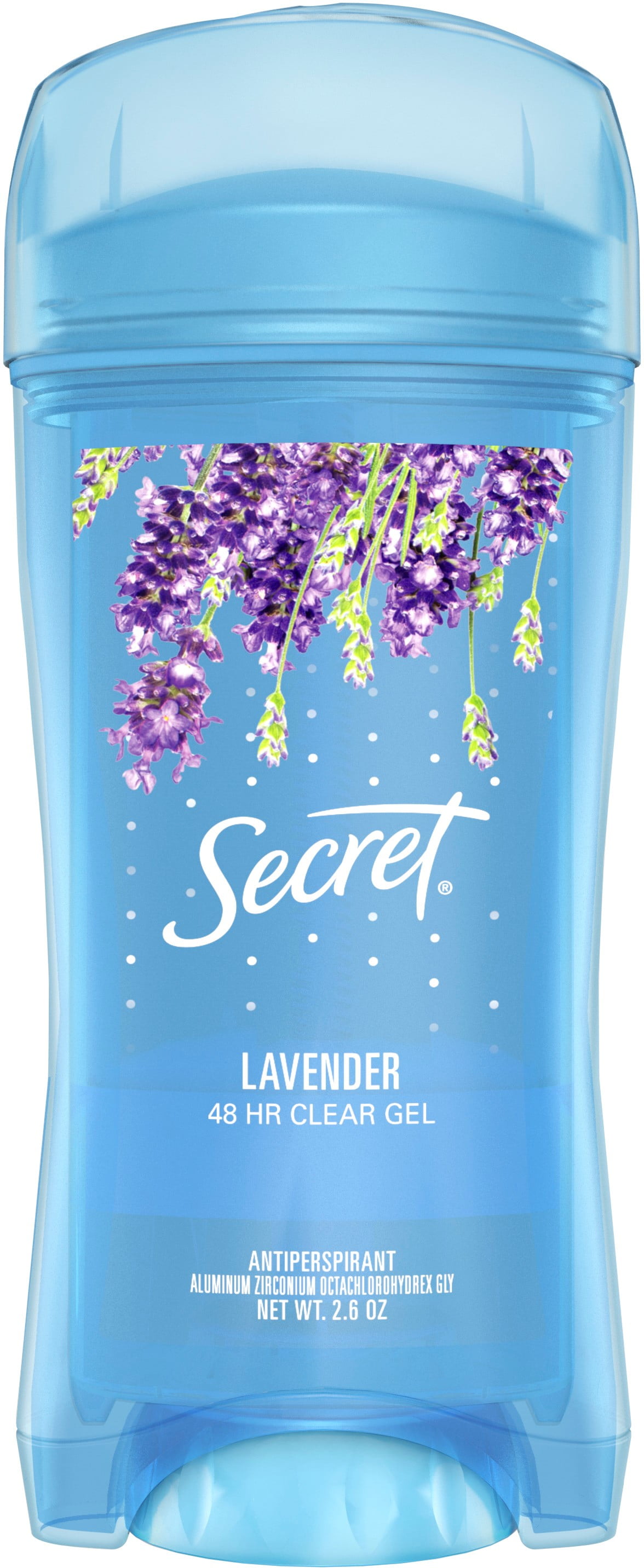 Secret Fresh Clear Gel Antiperspirant Deodorant, Lavender 2.6 oz (Pack of 6)