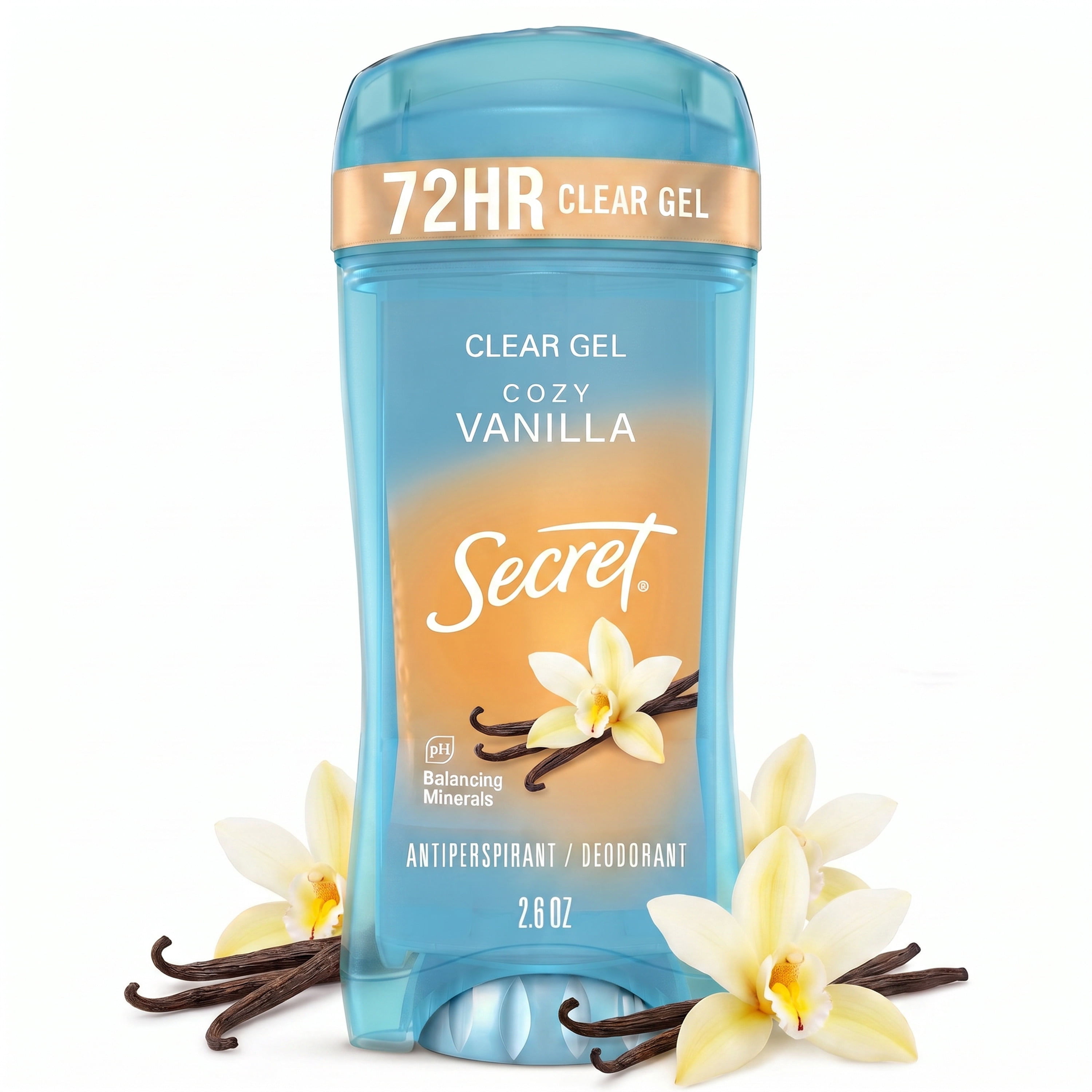 Secret Antiperspirant Deodorant for Women Clear Gel with Cozy