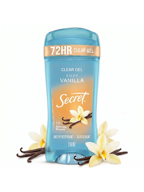Fresh Antiperspirant Deodorant for Women, Clear Gel, Cozy Vanilla Scent, 2.6 oz