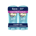 thumbnail image 1 of Secret Fresh Clear Gel Antiperspirant and Deodorant for Women, Coconut Scent, 2.6 oz each, Pack of 2, 1 of 9