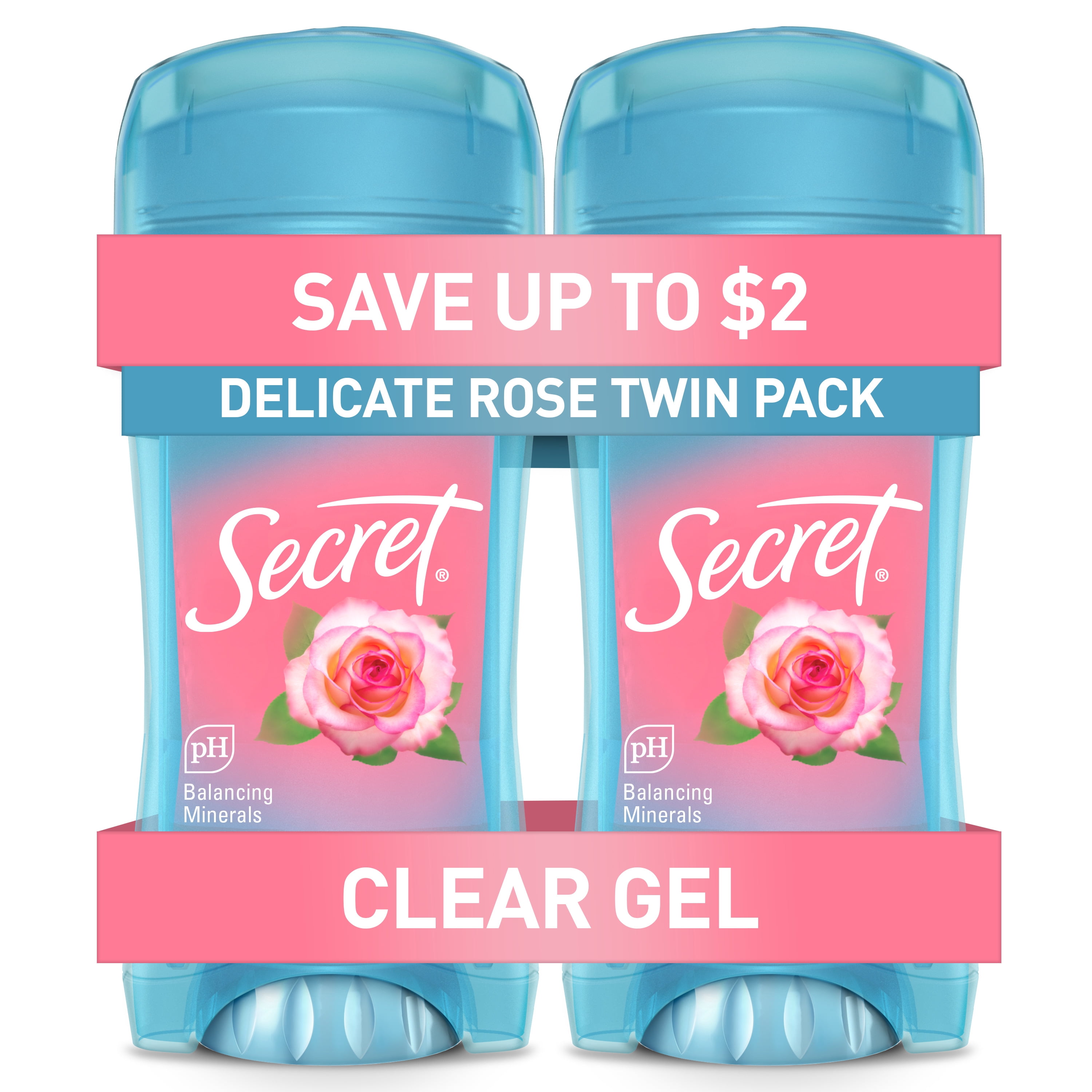 Secret Clear Gel Antiperspirant Deodorant for Women Delicate Rose