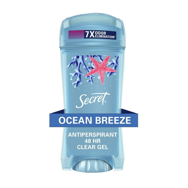 Secret Fresh Clear Gel Antiperspirant and Deodorant for Women, Oceanside, 2.6 oz