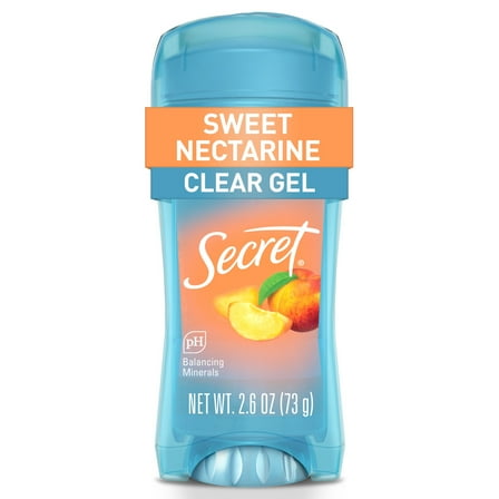 Secret Fresh Clear Gel Antiperspirant Deodorant, Sweet Nectarine, 2.6 oz