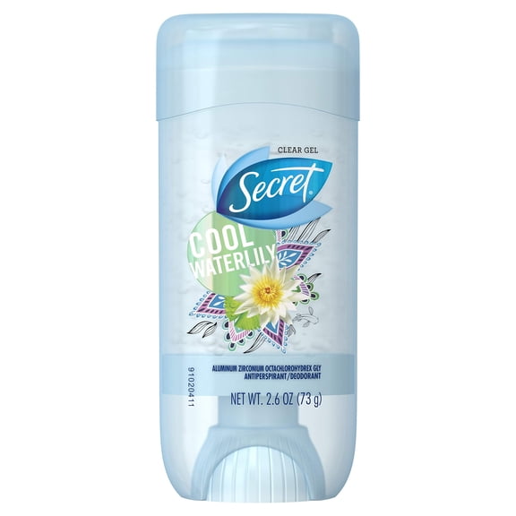 Secret Fresh Cool Waterlily Clear Gel Antiperspirant and Deodorant, 2.6 oz
