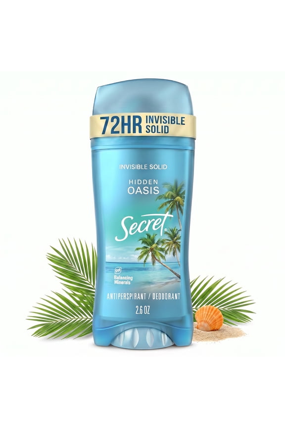 Fresh Invisible Solid Antiperspirant & Deodorant for Women, Hidden Oasis, 2.6oz