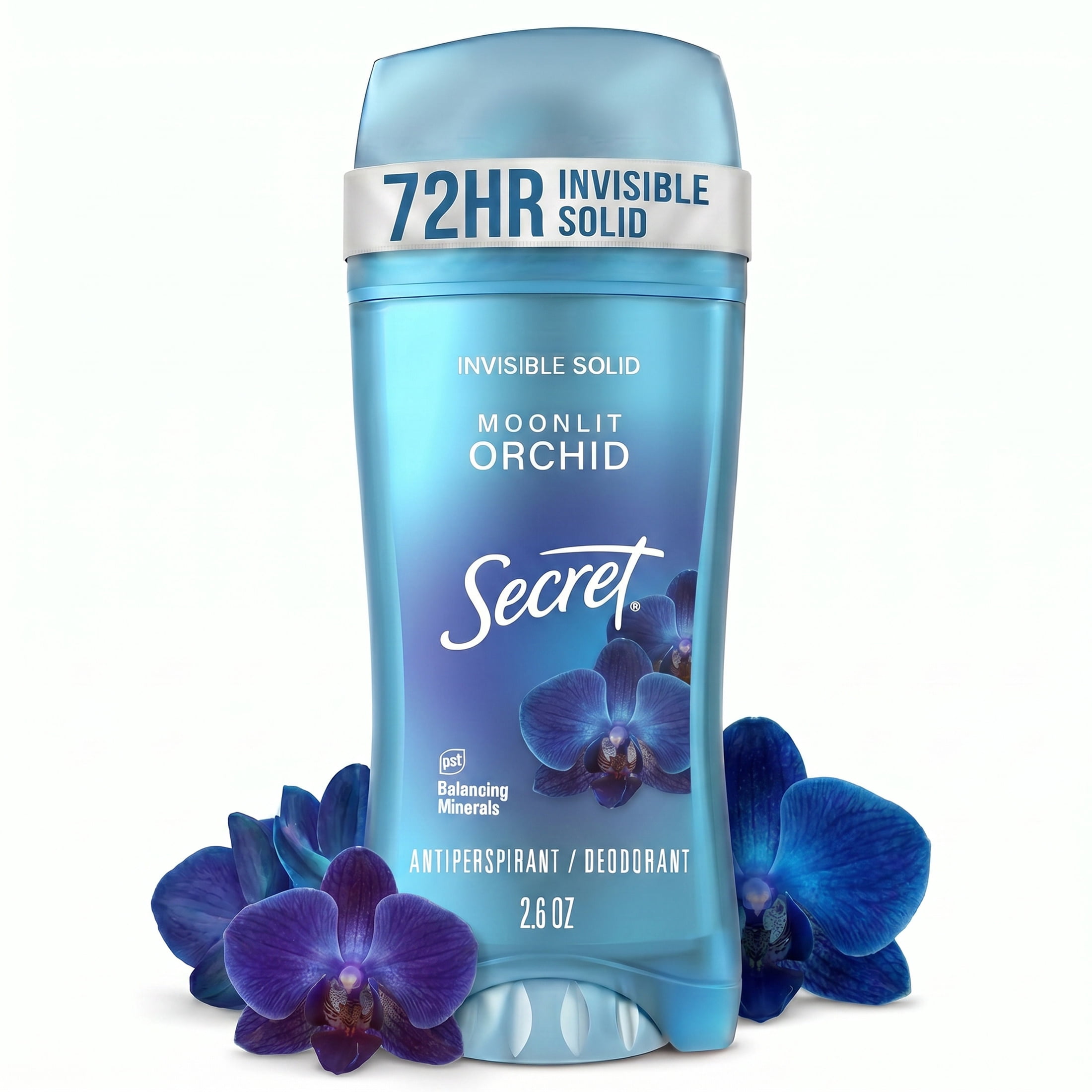 Secret Fresh Invisible Solid Antiperspirant & Deodorant for Women, Moonlit Orchid, 2.6oz