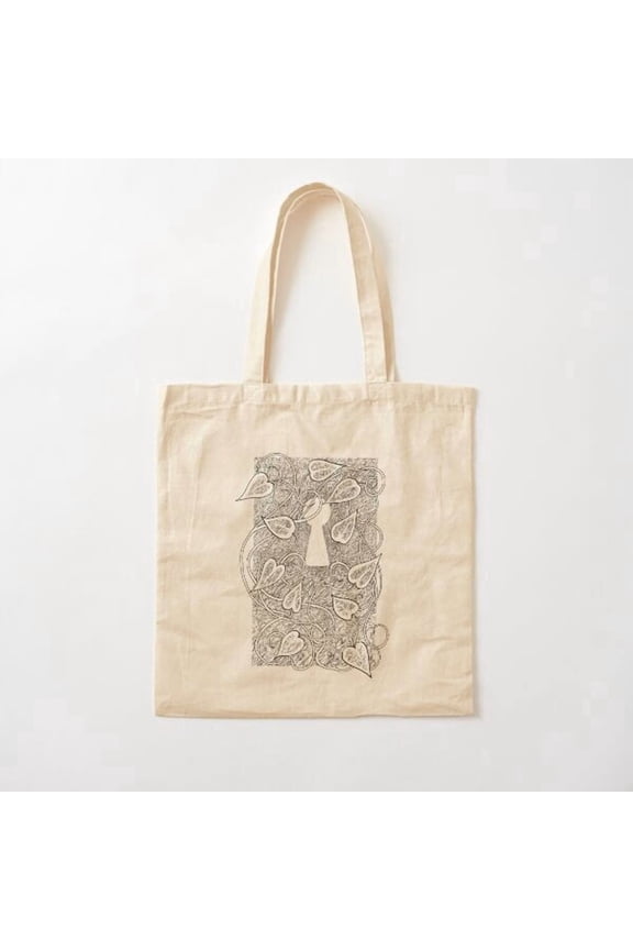 Secret Garden Style 010 Canvas Tote Bags, Reusable Shopping Bag