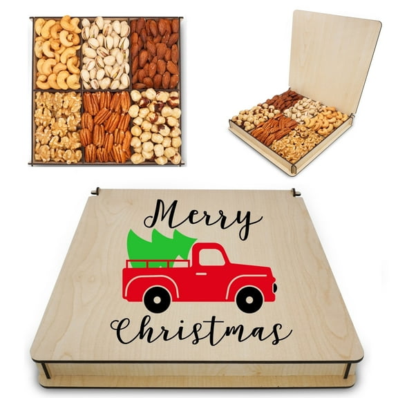 Secret Garden's Assorted Fresh Gift Idea - Holiday Nuts Basket Set, Gift for Business, Christmas