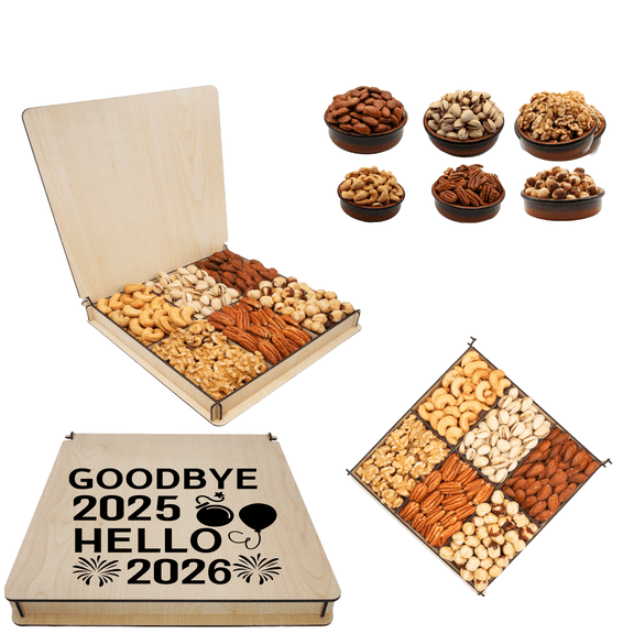 Secret Garden's, Boxes, Gift for Happy New Years, Gourmet Tray, Food Basket Sets, Mixed Nuts