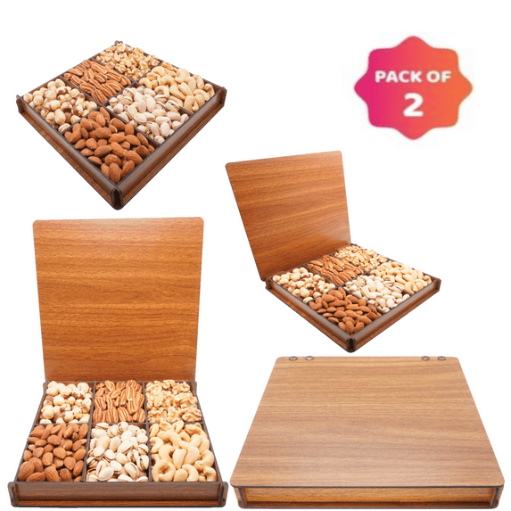 Secret Garden's, Holiday, Snack Box, Nut Gift Basket for Christmas, Set of 2, Business, Corporation