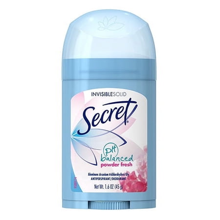 Secret Invisible Solid Anti Perspirant And Deodorant Powder Fresh, 1.6 Oz, 3 Pack