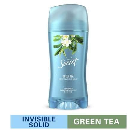 Secret Invisible Solid Antiperspirant Deodorant Green Tea 2.6 oz